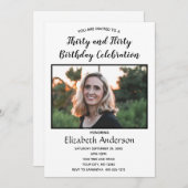 Foto 30th Birthday Derty Flirty Birthday Kaart (Voorkant / Achterkant)