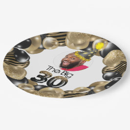 Foto 30th Birthday - persoonlijk Papieren Bordje