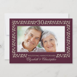 Foto 30th Wedding Jubileum Party Kaart