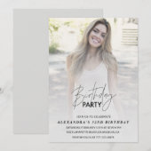 Foto 32e verjaardag uitnodiging Verjaardagsfeestje (Voorkant / Achterkant)