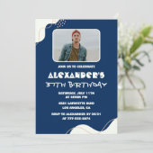 Foto 37e verjaardag uitnodigingen Mannen Eenvoudig (Staand voorkant)