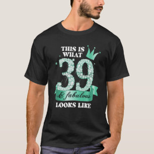 Foto 39 & Fabulous I Turquoise Black Party Group T-shirt