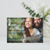 Foto: 3x5 Wedding Announding Kaart (Staand voorkant)