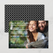 Foto: 3x5 Wedding Announding Kaart (Voorkant / Achterkant)