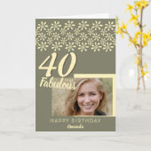 Foto 40- en Fabulous Daisy Flower-Waterverf Kaart (Gele Bloem)