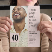 Foto 40e verjaardag 40e verjaardag kaart