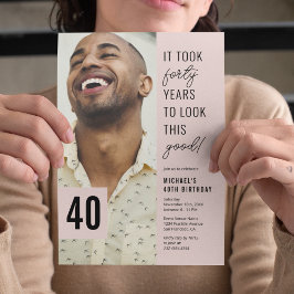 Foto 40e verjaardag 40e verjaardag kaart