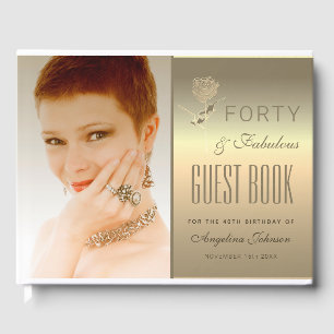 Foto 40e verjaardag Goud Gastenboek