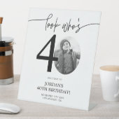 Foto 40e verjaardag welkomstbord | Kijk eens wie 4 Reclamebord Met Voetstuk (Insitu)