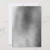 Foto 40th Birthday, Black and White Marble Kaart (Achterkant)