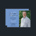 Foto 40th Birthday Party Invitation for Him Kaart<br><div class="desc">Voeg zijn foto toe aan deze uitnodiging van de 40e verjaardag. Alle velden kunnen worden bewerkt om je eigen gegevens toe te voegen. Het veld Veertig kan ook worden bewerkt in hoesje,  dit is voor een ander jaar. Voeg je eigen afbeelding van de verjaardagsman toe!</div>