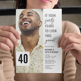 Foto 40th Birthday Party Kaart