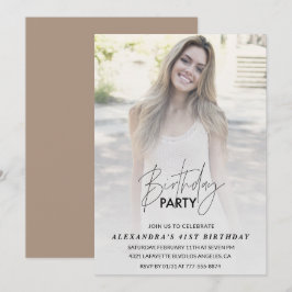 Foto 41e verjaardag uitnodiging Verjaardagsfeest