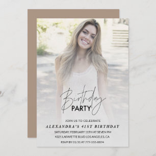 Foto 41e verjaardag uitnodiging Verjaardagsfeest