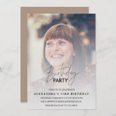 Foto 43e verjaardag uitnodiging Verjaardagsfeest (Voorkant / Achterkant)