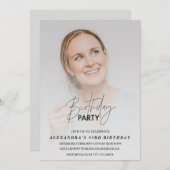 Foto 43e verjaardag uitnodiging Verjaardagsfeestje (Voorkant / Achterkant)