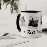 Foto 4 beste vrienden mok<br><div class="desc">Kute mok met vier foto's van uw keuze en de tekst 'Beste vrienden' met twee kleine zwarte harten. Zou een geweldig cadeau zijn voor een beest, bruidsmeisje, zus, paren, kinderen, grootmoeder, enz. Super, gemakkelijk te personaliseren.</div>