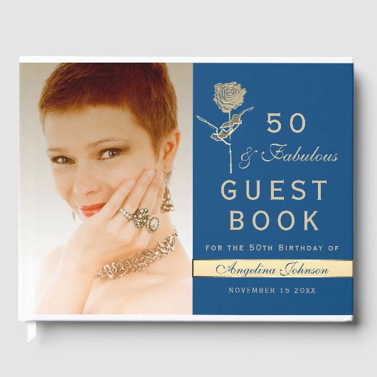 Foto 50 en Fabulous Birthday Gastenboek (Voorkant)