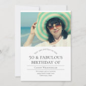 Foto 50 en Fabulous Birthday Kaart (Voorkant)