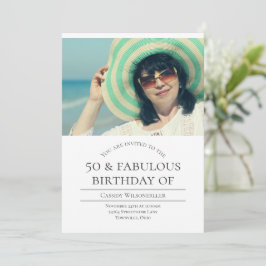 Foto 50 en Fabulous Birthday Kaart