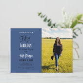 Foto 50 & FANTASTISCH 50ste verjaardagsfeestje Bla Kaart (Staand voorkant)