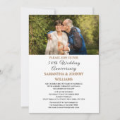 Foto 50e bruiloft Jubileum Gold Kaart (Voorkant)