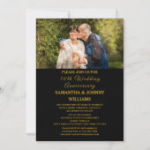 Foto 50e bruiloft Jubileum Gold Kaart (Voorkant)