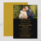 Foto 50e bruiloft Jubileum Gold Kaart (Voorkant / Achterkant)