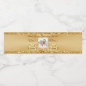 Foto 50e Jubileum waterflesetiketten Waterfles Etiket (Enkel label)