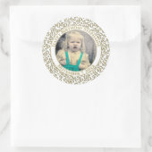 Foto 50e Partij Willekeurig Nummer Patroon Goud Ronde Sticker (Tas)