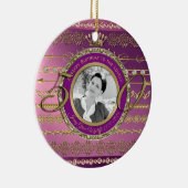 Foto: 50e verjaardag Crown Gold Diamond Lijst Keramisch Ornament (Rechts)