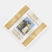 Foto 50ste bruiloft Jubileum Dinner Napkins Servet (Hoek)