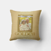 Foto 50ste gouden huwelijksjubileum kussen (Achterkant)