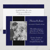 Foto 50ste huwelijksjubileumfeest kaart (Voorkant / Achterkant)