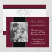 Foto 50ste huwelijksverjaardag feest kaart (Voorkant / Achterkant)