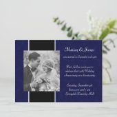 Foto 50ste huwelijksverjaardagsfeestje kaart (Staand voorkant)