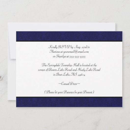 Foto 50ste huwelijksverjaardagsfeestje kaart (Achterkant)