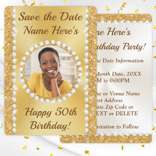 FOTO, 50ste verjaardag Bewaar de Datumkaarten, Kaart