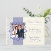 Foto 50th Wedding Jubileum Party Kaart (Staand voorkant)