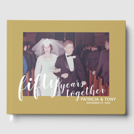 Foto 50th Wedding Jubileum - scripttype Gastenboek (Voorkant)
