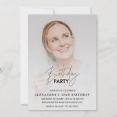 Foto 52e verjaardag uitnodiging Verjaardagsfeestje (Voorkant)