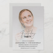 Foto 57e verjaardag uitnodiging Verjaardagsfeest G (Voorkant / Achterkant)