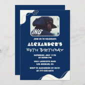 Foto 59e verjaardag uitnodigingen Mannen Eenvoudig (Voorkant / Achterkant)