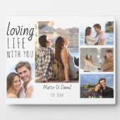 Foto 5 Collage Looptijd met jou | wit Fotoplaat (Voorkant)