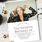 Foto: 60 Birthday Uitnodiging