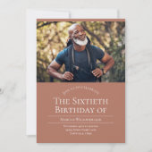 Foto: 60 Birthday Uitnodiging (Voorkant)