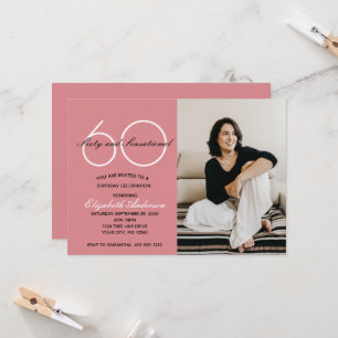 Foto 60 en Sensational Pink Birthday Invitation Kaart