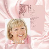 Foto 60e verjaardag hallo 60 glitter kaart