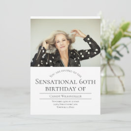 Foto 60e verjaardag kaart