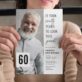 Foto 60e verjaardag van 60e verjaardag Uitnodiging